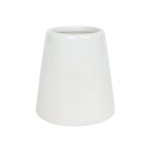 VASO CERAMICA BRANCO CONICO 5,7X8CM FLOREIRO/ VASO FLOR DECORATIVO DECORAÇÃO