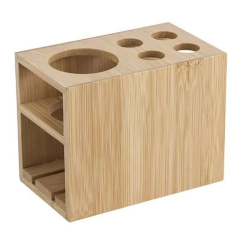 PORTA ESC/PASTA DE DENTE BAMBU ECO PORTA ESCOVA BANHEIRO BAMBU/ MIMO BM20288 ORGANIZAÇÃO